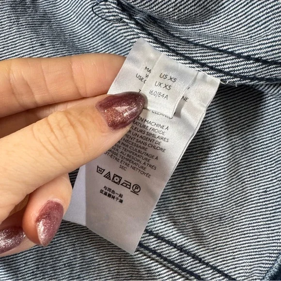 Free People Now Or Never Denim Jacket Coat XS - Picture 10 of 14